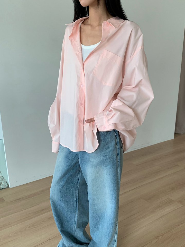 Cover - Korean Women Fashion - #romanticstyle - CN Boxy Shirt - 5