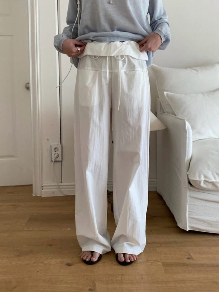 Cover - Korean Women Fashion - #romanticstyle - RN Folding Pants - 3