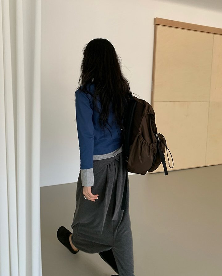 Cover - Korean Women Fashion - #thatsdarling - Tie Long Skirt - 2