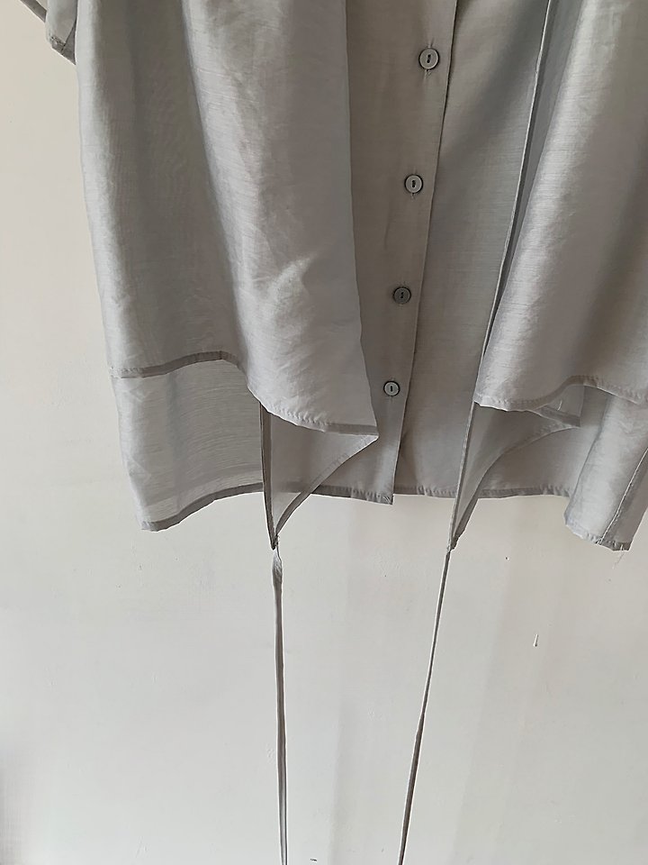 Cover - Korean Women Fashion - #thelittlethings - Round Double Wrap Shirt - 11
