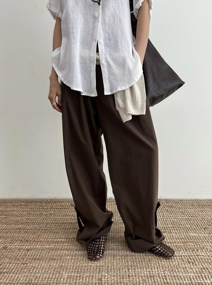 Cover - Korean Women Fashion - #thelittlethings - Rolling Belted Pants - 6