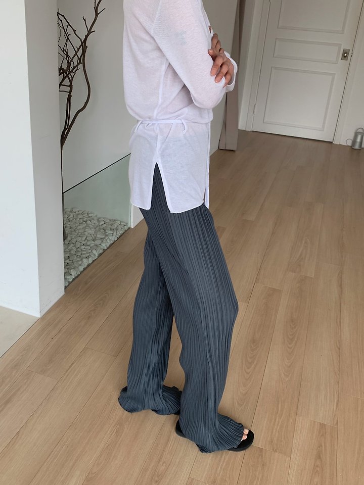 Cover - Korean Women Fashion - #vintageinspired - Pleated Banding Pants - 2
