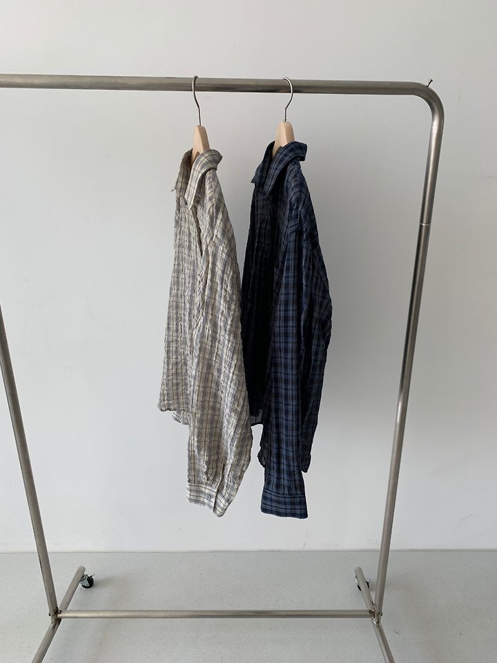 Cover - Korean Women Fashion - #vintagekidsstyle - Mono Check Shirt - 9