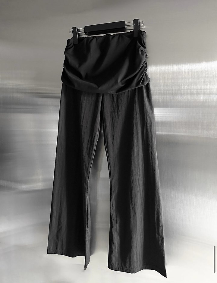 Cover - Korean Women Fashion - #womensfashion - Layered Shirring Pants - 12