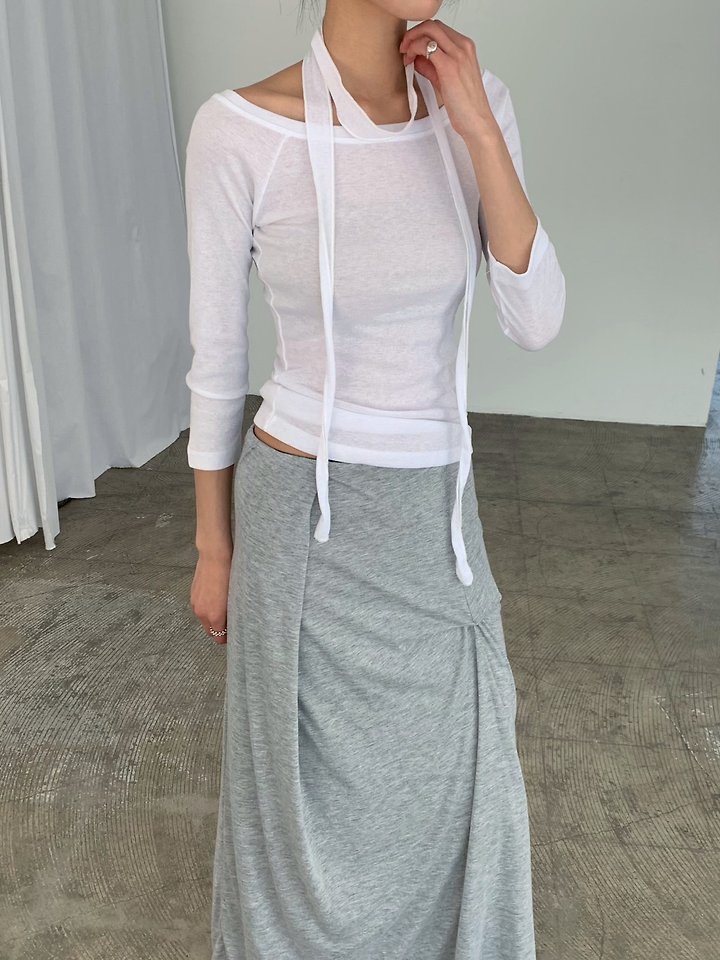 Cover - Korean Women Fashion - #womensfashion - Scarf Boat Tee - 2