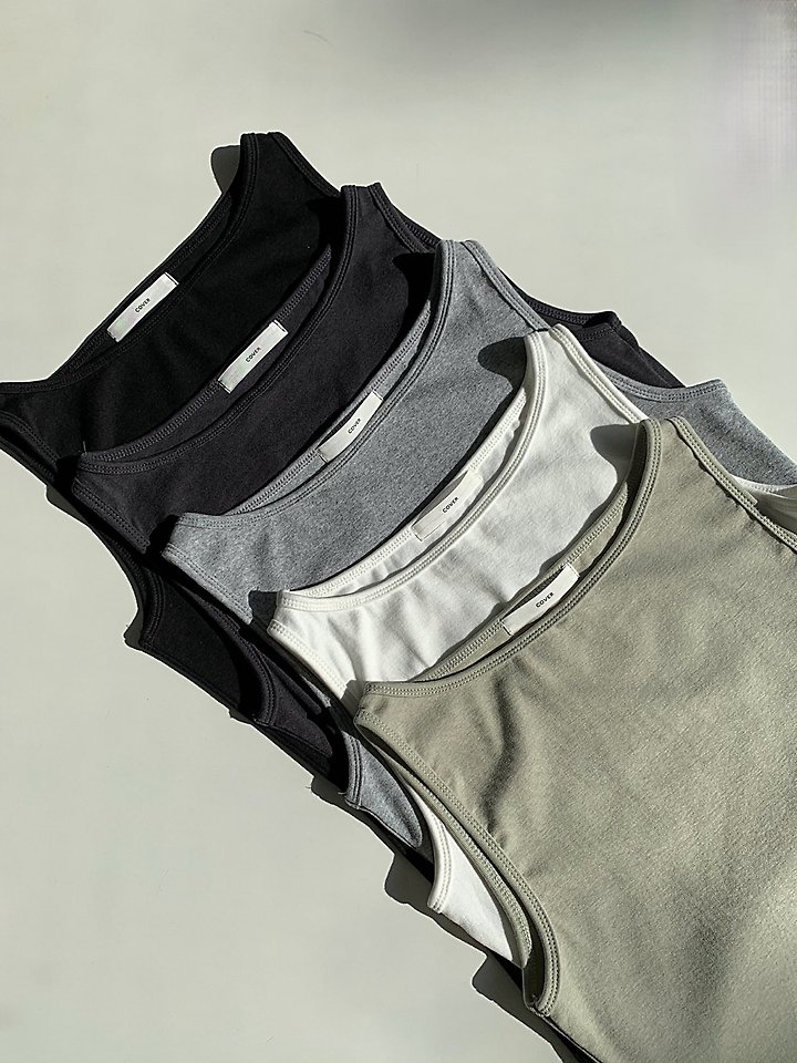 Cover - Korean Women Fashion - #womensfashion - Jelly Sleeveless Tee - 11