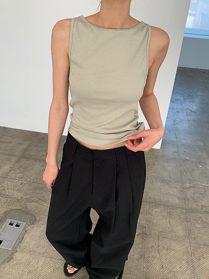Cover - Korean Women Fashion - #womensfashion - Jelly Sleeveless Tee - 5