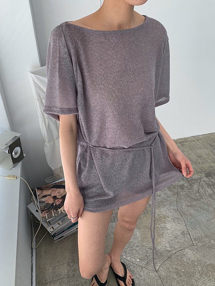 Cover - Korean Women Fashion - #womensfashion - Summer Unbalanced Loose Tee - 6