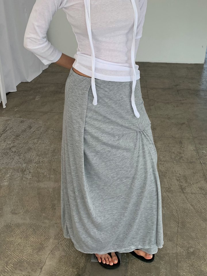 Cover - Korean Women Fashion - #womensfashion - Draped Double Skirt