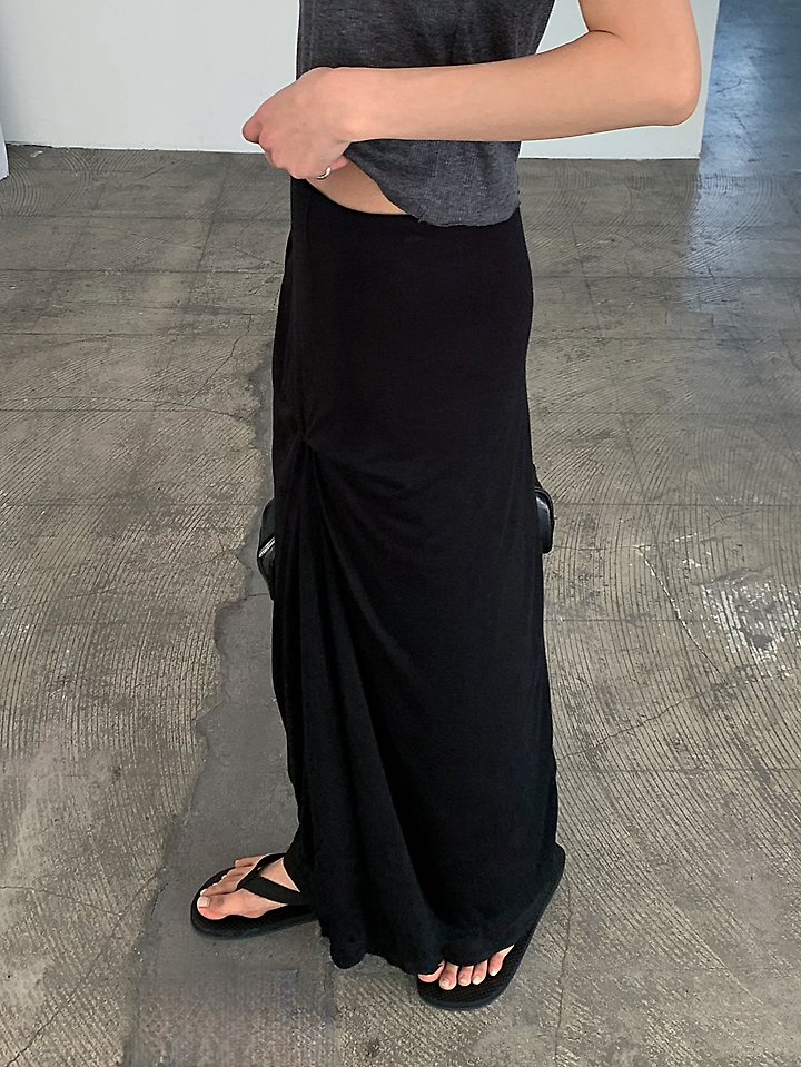 Cover - Korean Women Fashion - #womensfashion - Draped Double Skirt - 5