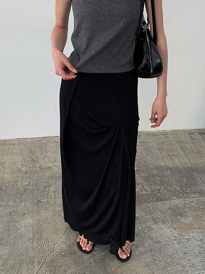 Cover - Korean Women Fashion - #womensfashion - Draped Double Skirt - 7