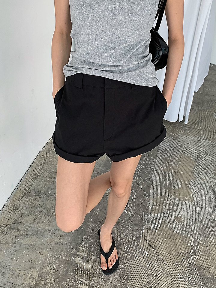 Cover - Korean Women Fashion - #womensfashion - Roll-Up Shorts - 9
