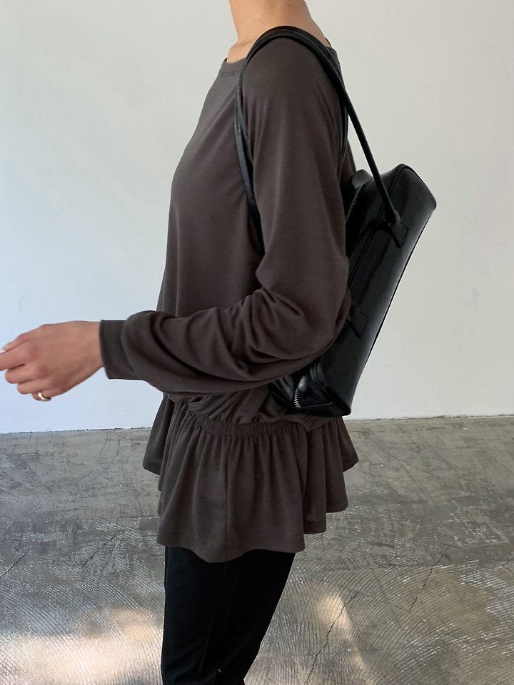 Cover - Korean Women Fashion - #womensfashion - Raglan Shirring Top - 2