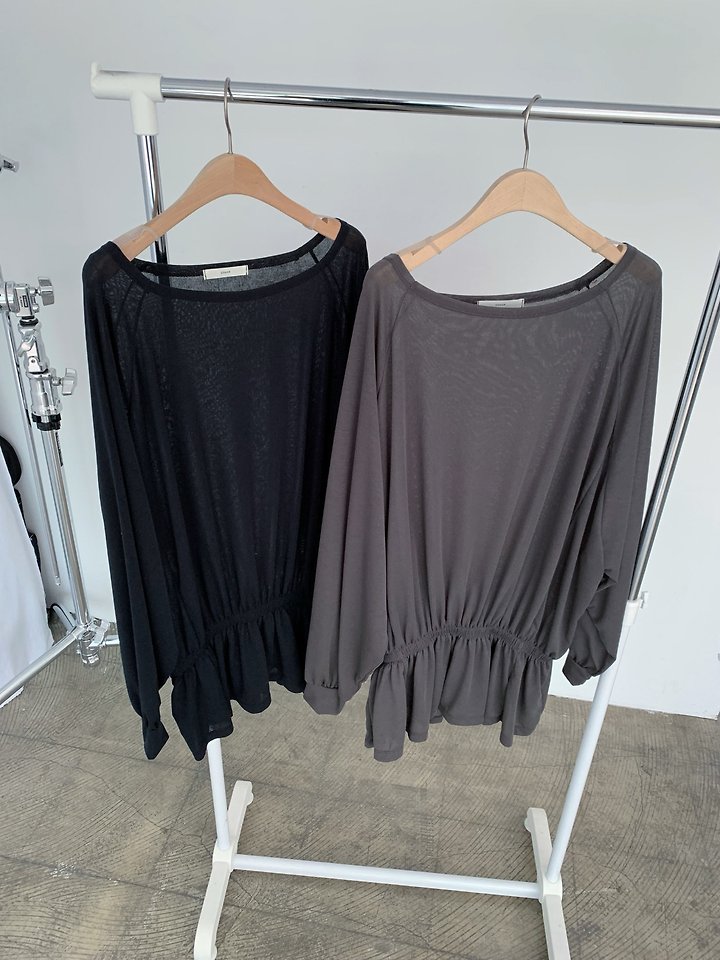 Cover - Korean Women Fashion - #womensfashion - Raglan Shirring Top - 8