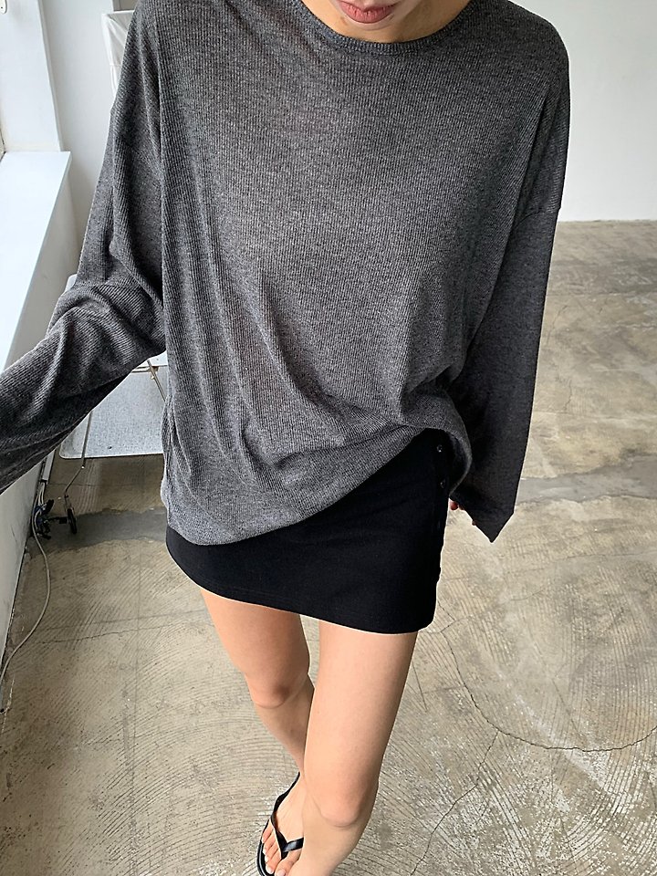 Cover - Korean Women Fashion - #womensfashion - Sheer Boxy Long Sleeve Tee - 3