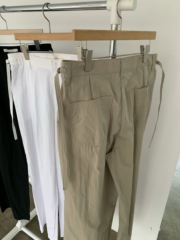 Cover - Korean Women Fashion - #womensfashion - CN Long Belted Pants - 9