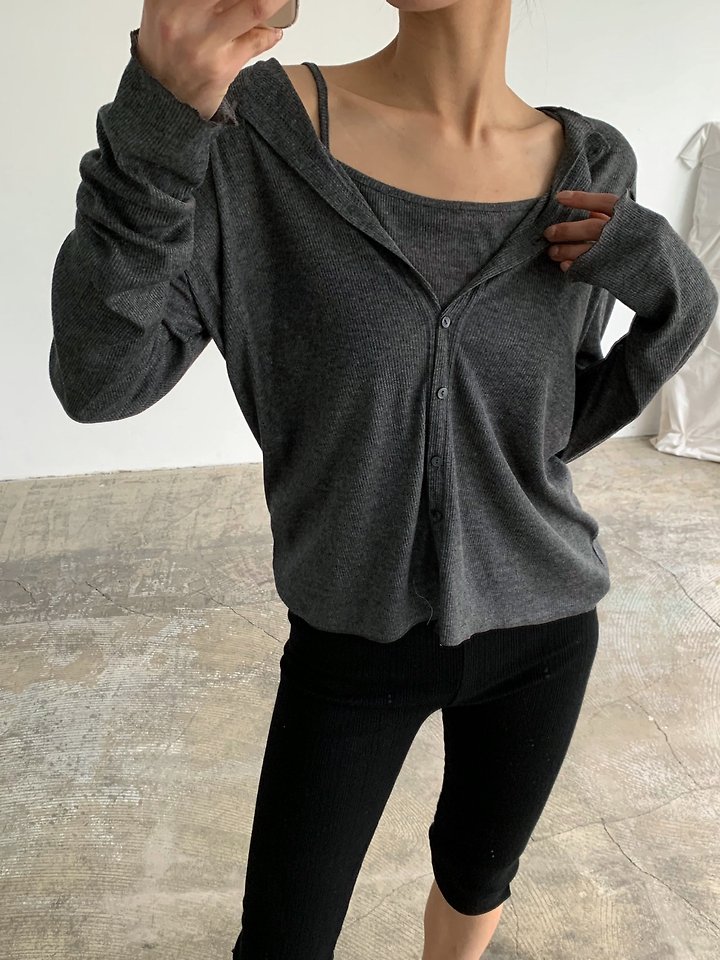 Cover - Korean Women Fashion - #womensfashion - Joy Cardigan Set - 2