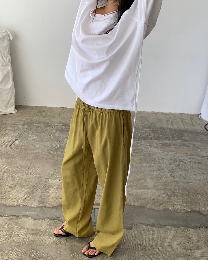 Cover - Korean Women Fashion - #womensfashion - Ent Banding Pants - 3