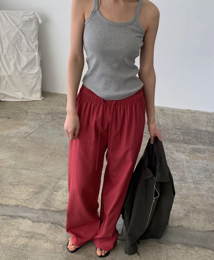 Cover - Korean Women Fashion - #womensfashion - Ent Banding Pants - 5