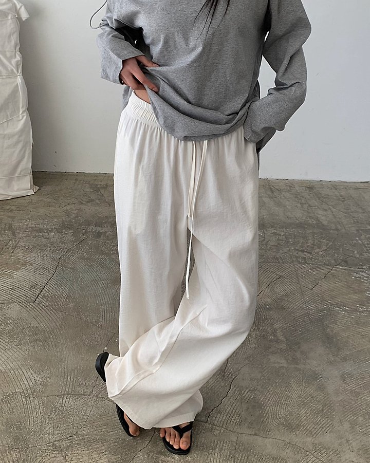 Cover - Korean Women Fashion - #womensfashion - Ent Banding Pants - 9