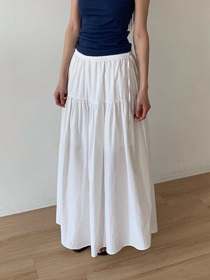 Cover - Korean Women Fashion - #womensfashion - Maxi Shirring Skirt