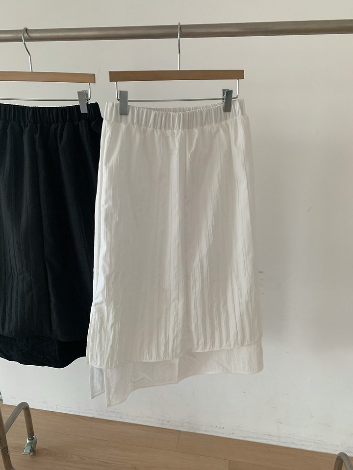 Cover - Korean Women Fashion - #womensfashion - Wrinkle Layered Skirt - 6