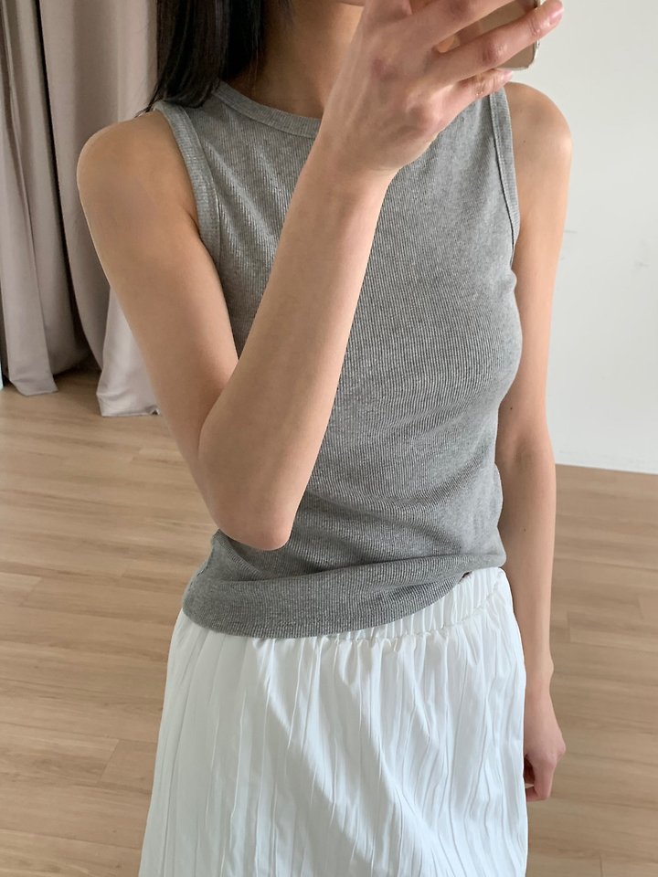 Cover - Korean Women Fashion - #womensfashion - Pickle Sleeveless Top - 7