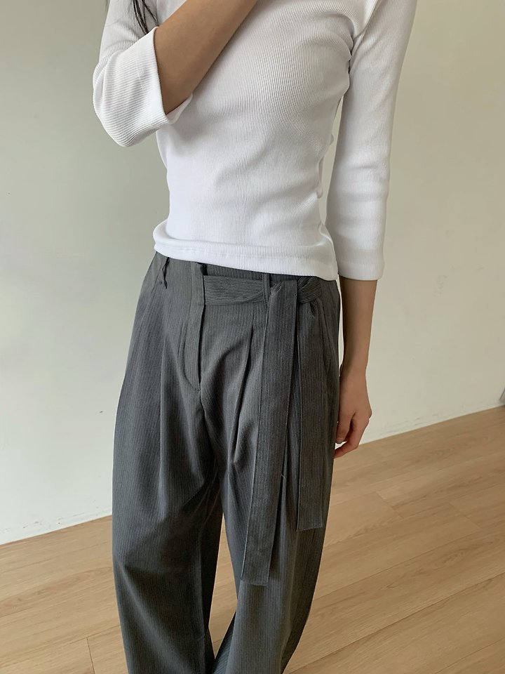 Cover - Korean Women Fashion - #womensfashion - Stay Wrap Slacks - 2