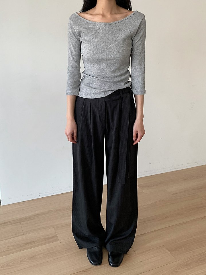 Cover - Korean Women Fashion - #momslook - Stay Wrap Slacks - 4