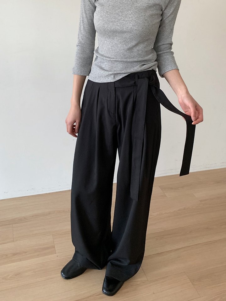 Cover - Korean Women Fashion - #womensfashion - Stay Wrap Slacks - 6