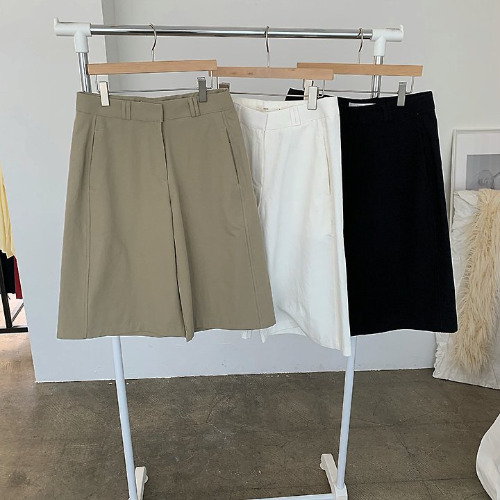 Cover - Korean Women Fashion - #womensfashion - Puffed Side Bermuda Pants - 10