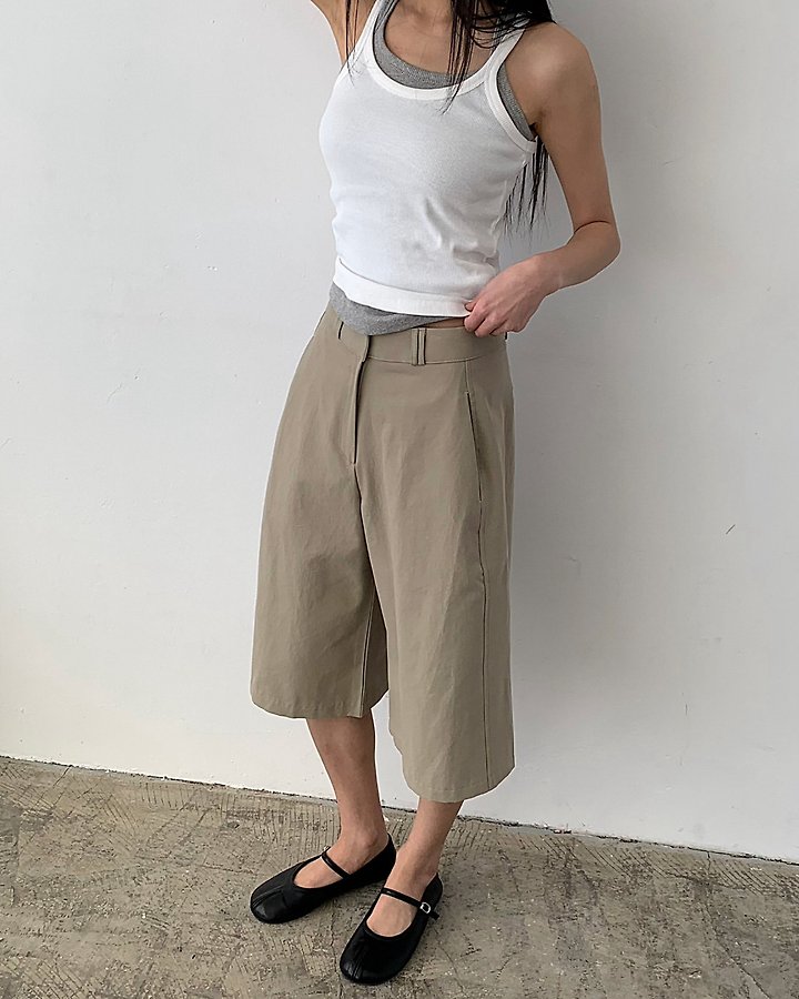 Cover - Korean Women Fashion - #womensfashion - Puffed Side Bermuda Pants - 6