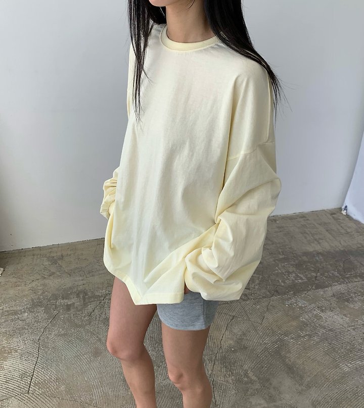 Cover - Korean Women Fashion - #womensfashion - Silky Loose Long Sleeve Tee - 9
