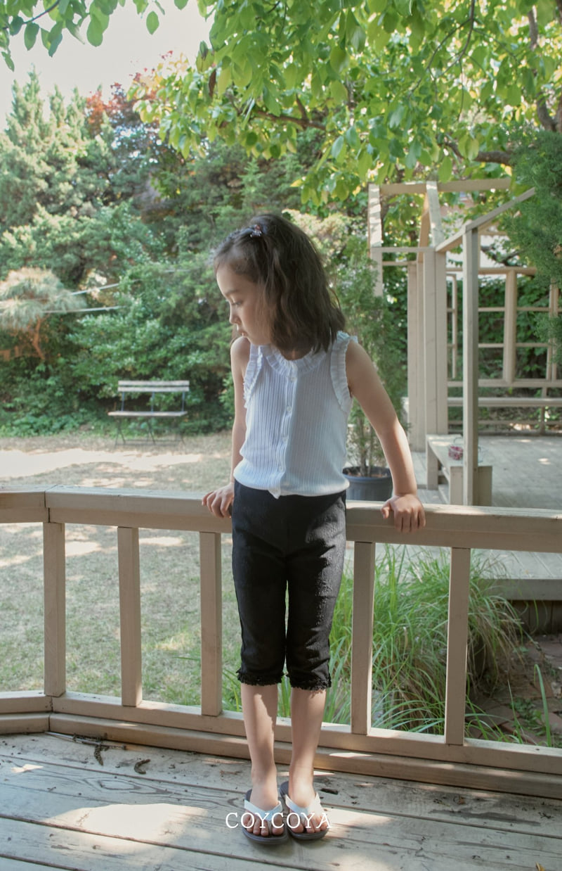 Coycoya - Korean Children Fashion - #discoveringself - Bloom Capri Pants - 9