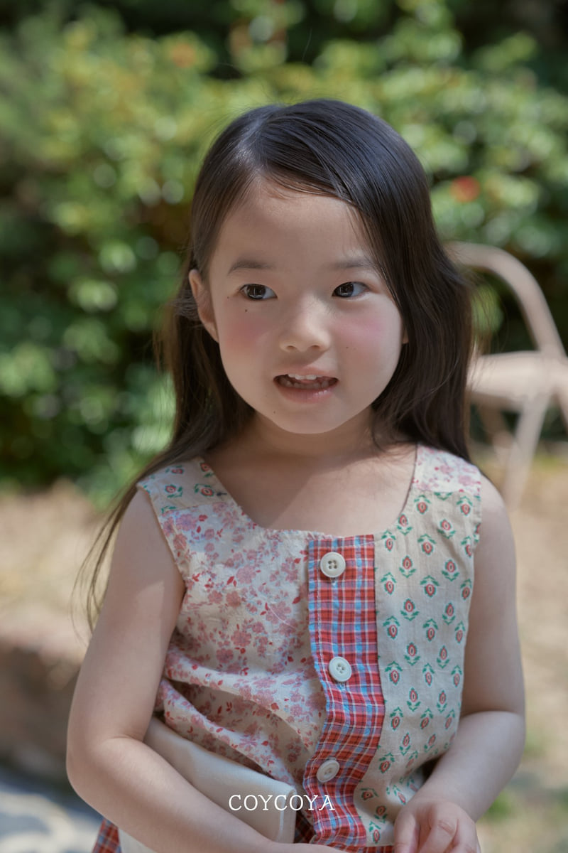 Coycoya - Korean Children Fashion - #kidsshorts - Patchwork Vest - 6