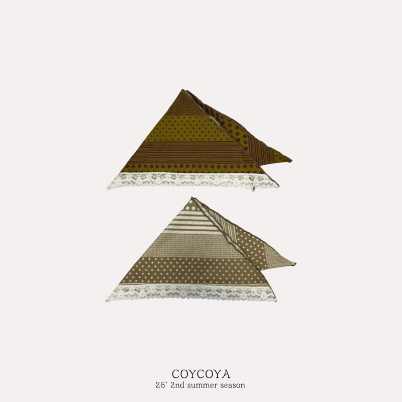 Coycoya - Korean Children Fashion - #kidsshorts - Rene Triangle Headscarf & Scarf