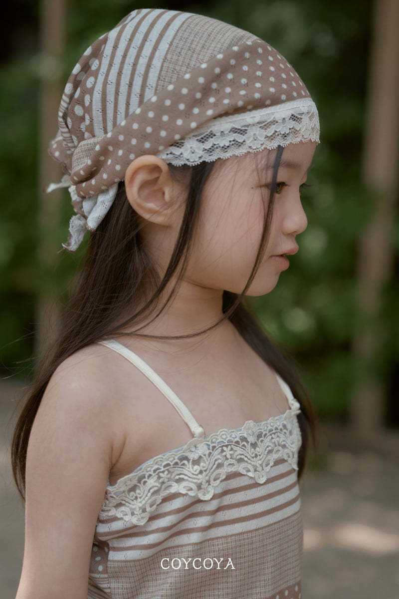 Coycoya - Korean Children Fashion - #littlefashionista - Rene Triangle Headscarf & Scarf - 5