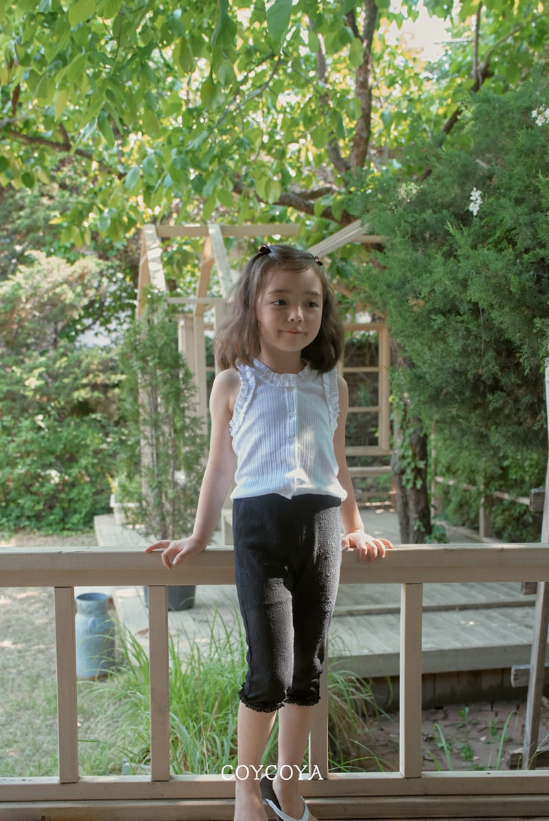 Coycoya - Korean Children Fashion - #todddlerfashion - Bloom Capri Pants - 4