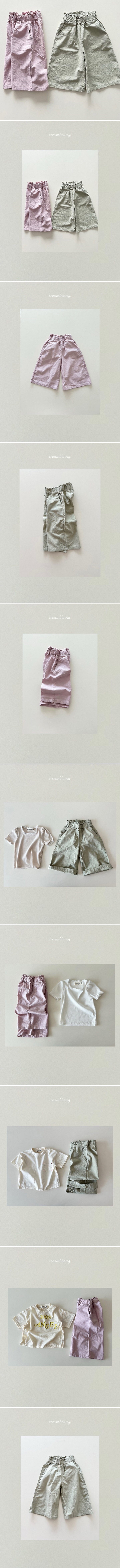 Cream Bbang - Korean Children Fashion - #childofig - Linen Wide Pants - 3