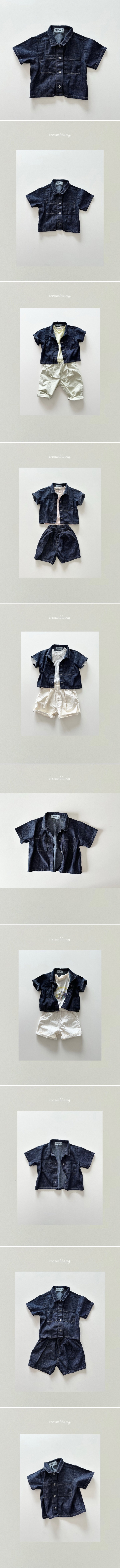 Cream Bbang - Korean Children Fashion - #childrensboutique - Charming Denim Shirt - 3