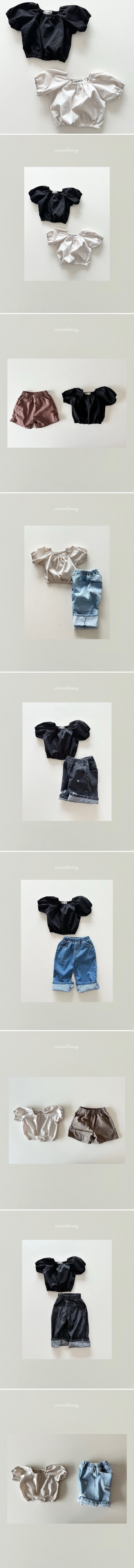 Cream Bbang - Korean Children Fashion - #designkidswear - Air Banding Blouse - 3