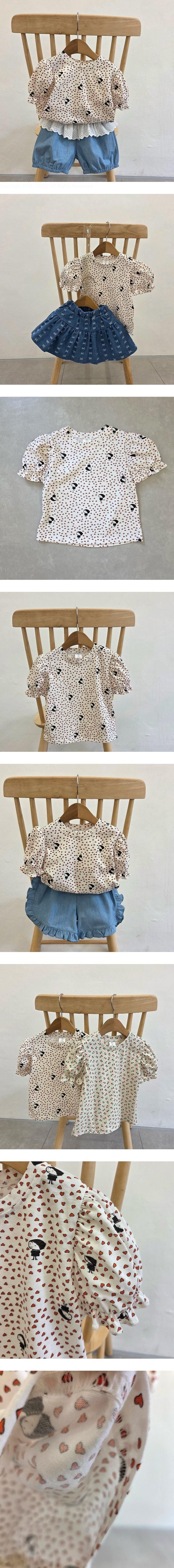 Dazzling - Korean Children Fashion - #childofig - Heart Girl Tee