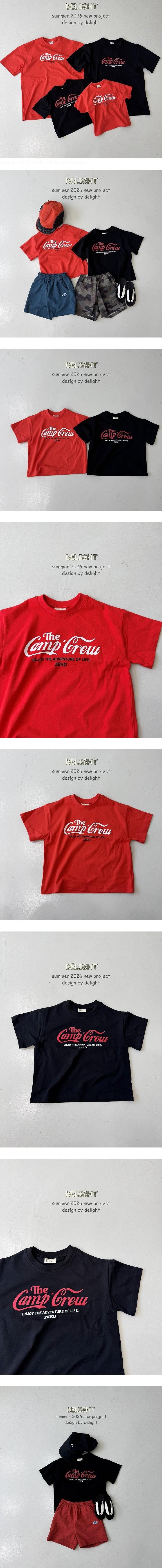 Delight - Korean Women Fashion - #momslook - Camping Crew Zero Tee (Adult)