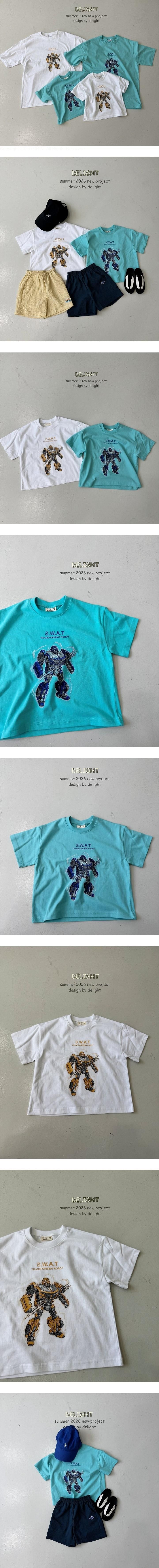 Delight - Korean Women Fashion - #romanticstyle - Transform Robot Tee (Adult)