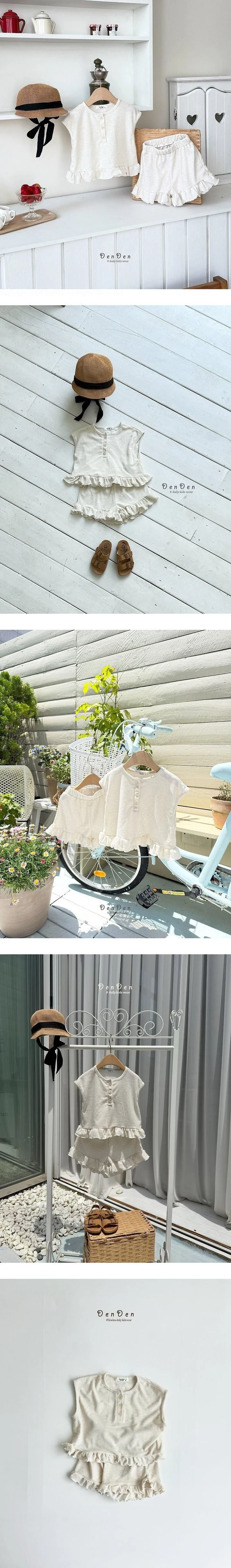 Denden - Korean Children Fashion - #kidzfashiontrend - Lanella Frill Set