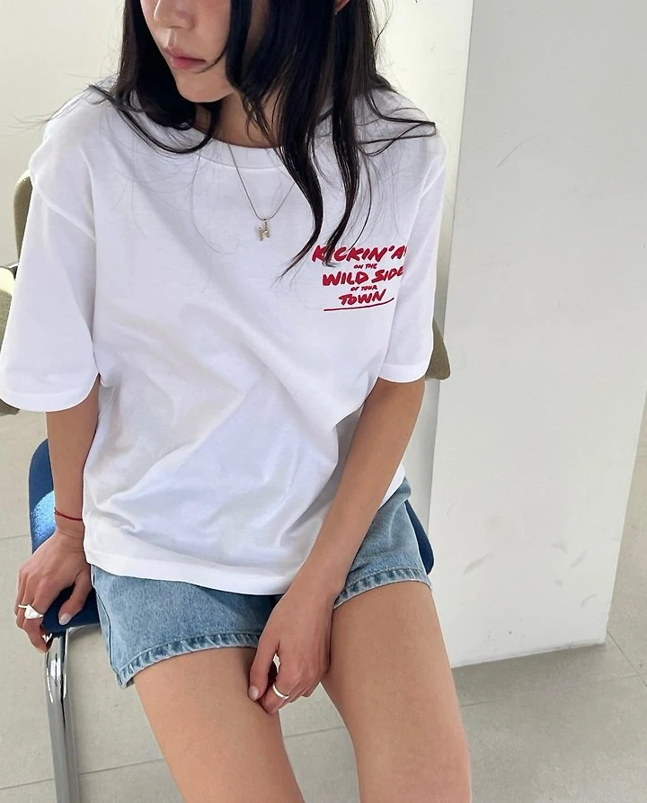 Diana - Korean Women Fashion - #momslook - Kick Kick Tee - 10