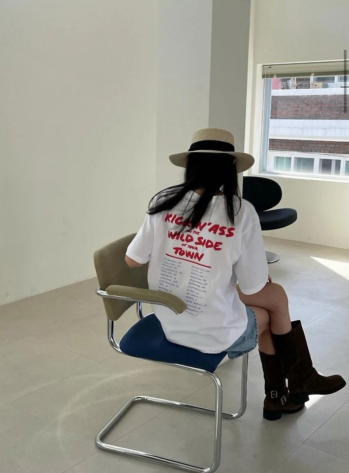 Diana - Korean Women Fashion - #momslook - Kick Kick Tee - 8