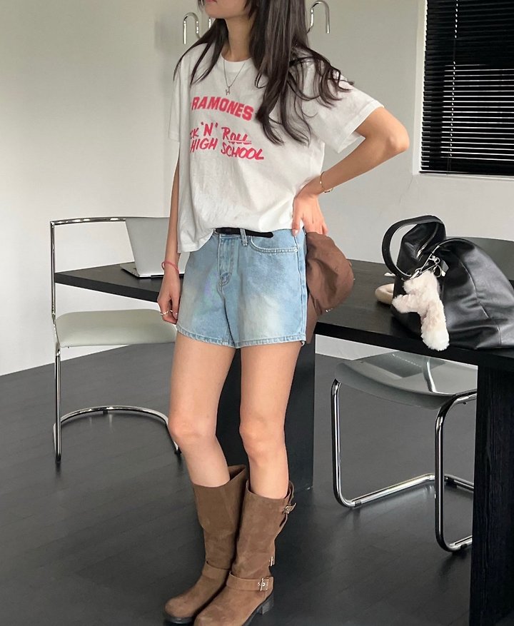 Diana - Korean Women Fashion - #momslook - Rock & Roll Tee - 7