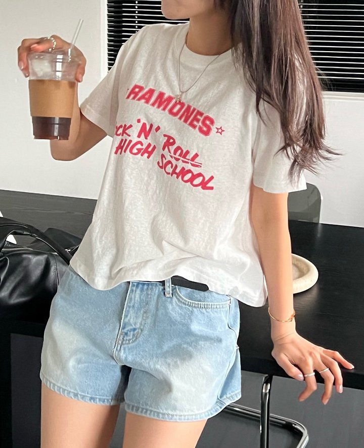 Diana - Korean Women Fashion - #momslook - Rock & Roll Tee - 9