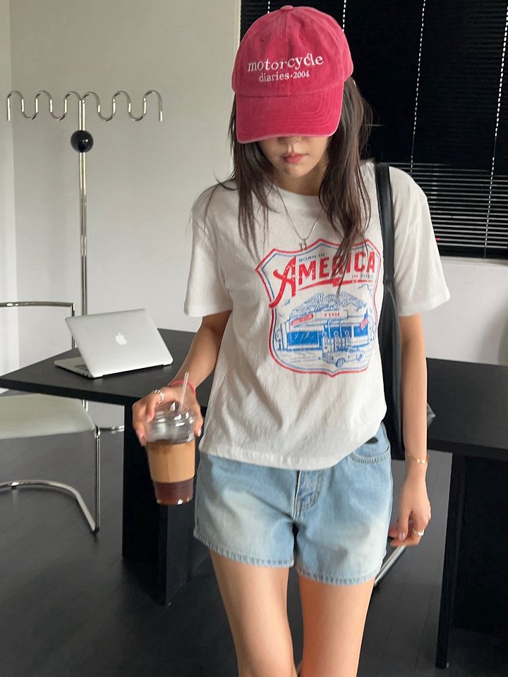 Diana - Korean Women Fashion - #momslook - Eagle Tee - 11